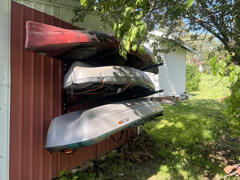 Outdoor Wall Rack |  46 Inch Adjustable Height | Kayak & SUP | Backcountry Sportsman