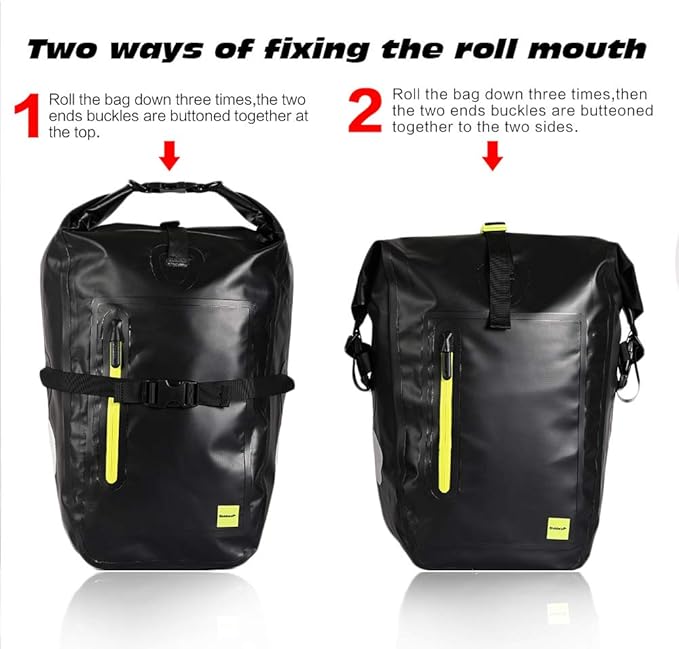Rhinowalk 25 Liter Waterproof Bike Pannier Bag- Cargo Rack Saddle Bag Shoulder Bag Laptop Pannier Bag | Backcountry Sportsman