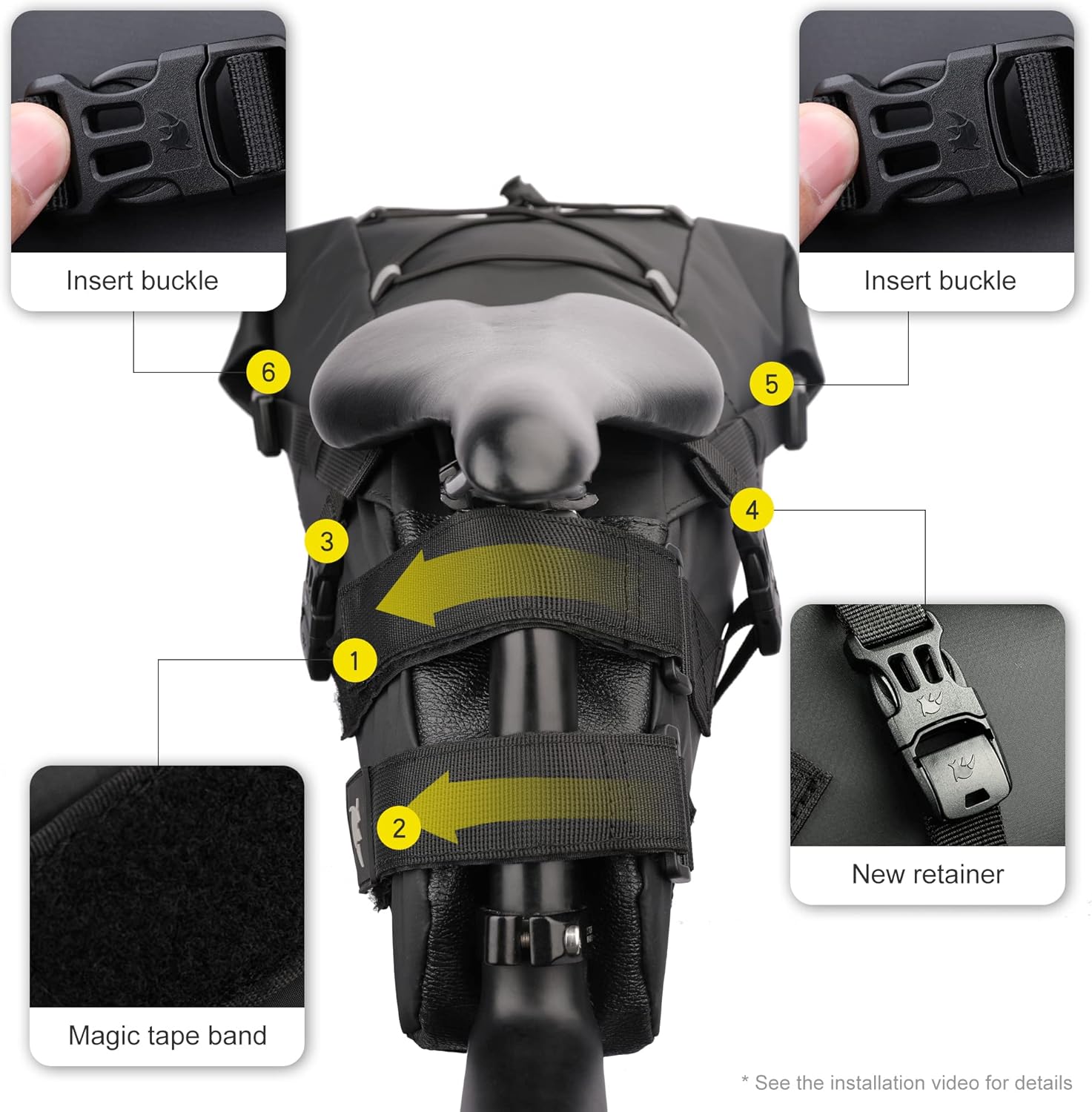 Rhinowalk Waterproof Bike Saddle Bag Under Seat Storage 10L RK5110 | Backcountry Sportsman