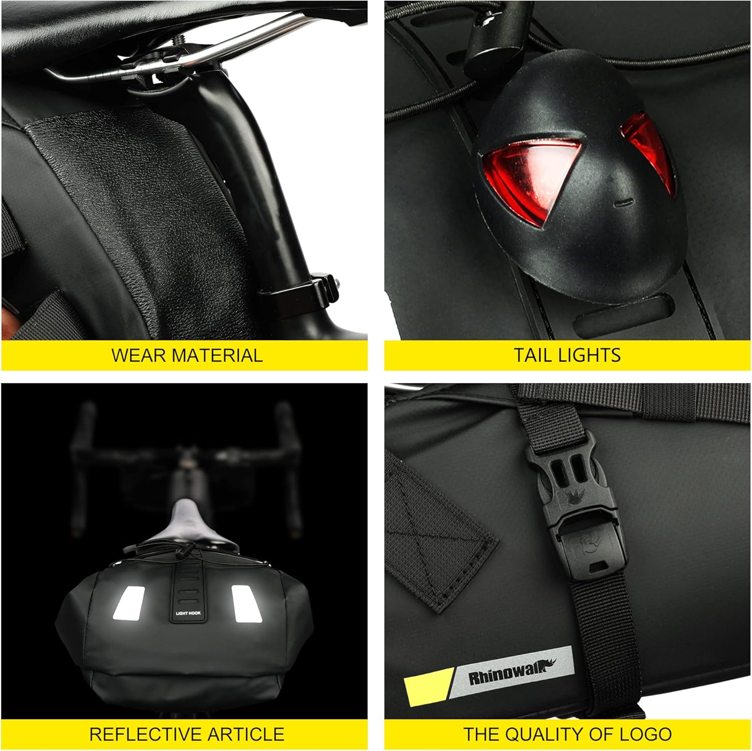 Rhinowalk Waterproof Bike Saddle Bag Under Seat Storage 10L RK5110 | Backcountry Sportsman