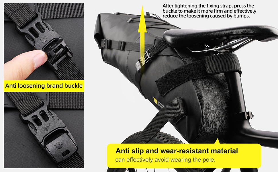 Rhinowalk Waterproof Bike Saddle Bag Under Seat Storage 10L RK5110 | Backcountry Sportsman