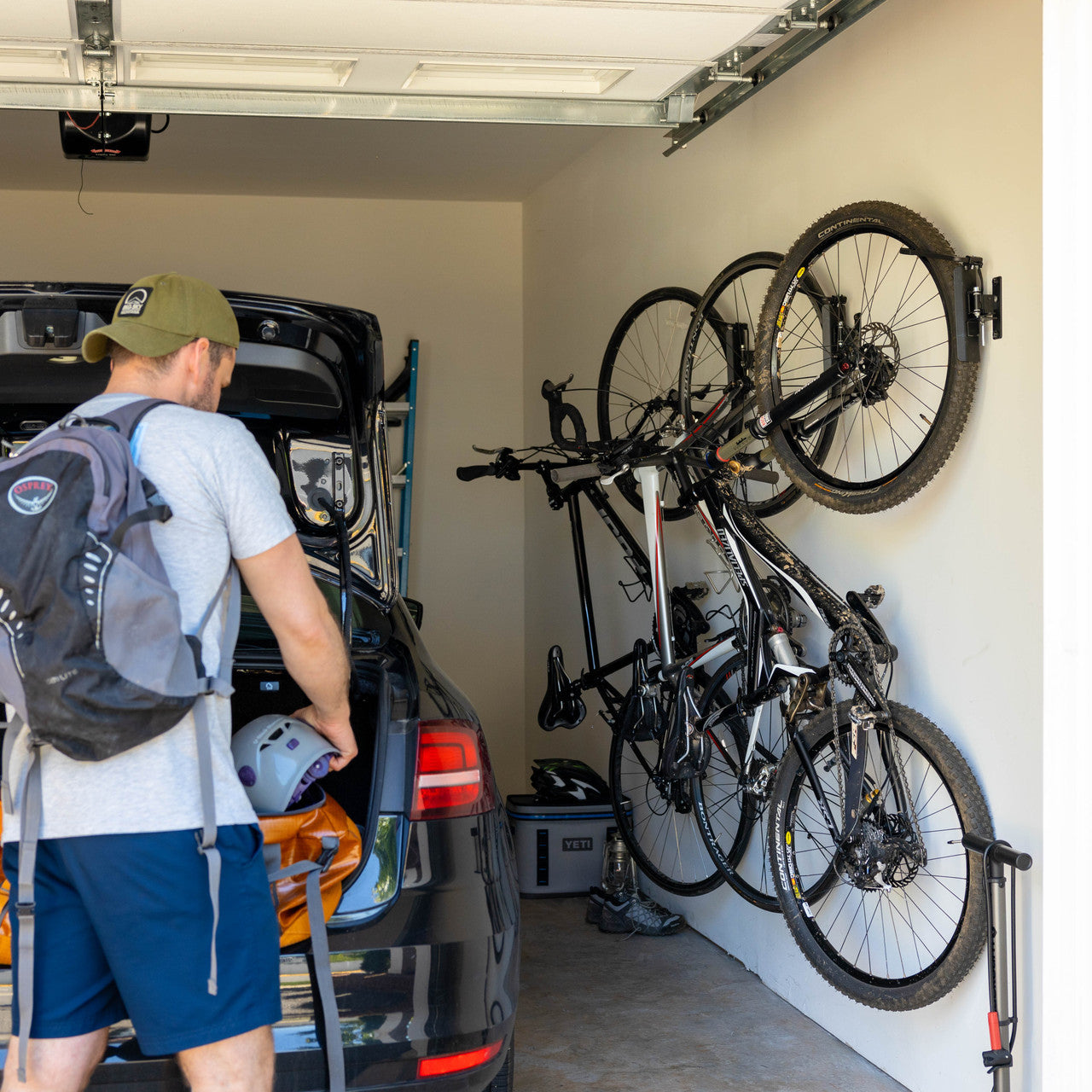 Swivel Mount Bike Storage Rack | 4 Bicycle | Garage Wall Hook | Mud | Backcountry Sportsman