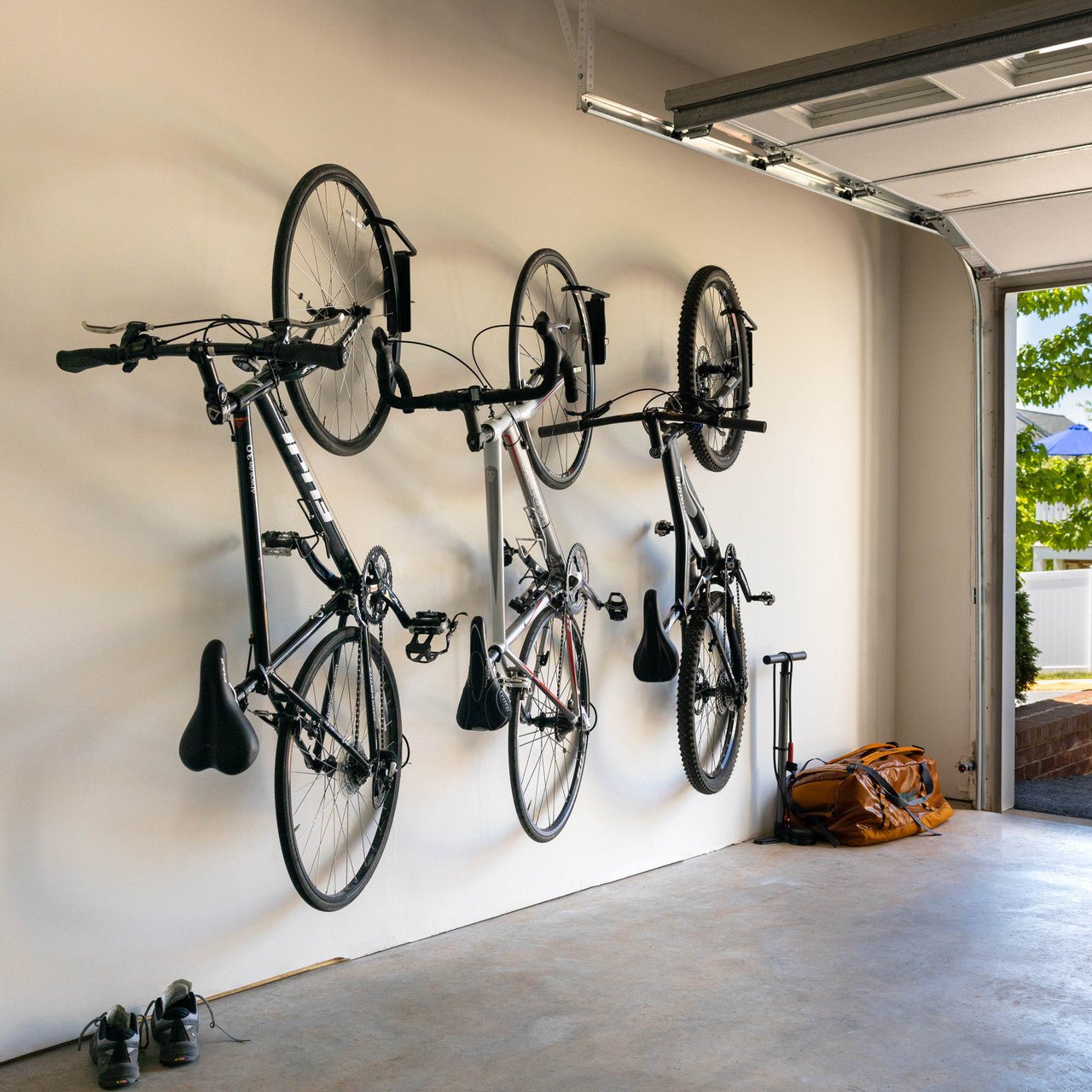 Swivel Mount Bike Storage Rack | 4 Bicycle | Garage Wall Hook | Deep Water | Backcountry Sportsman
