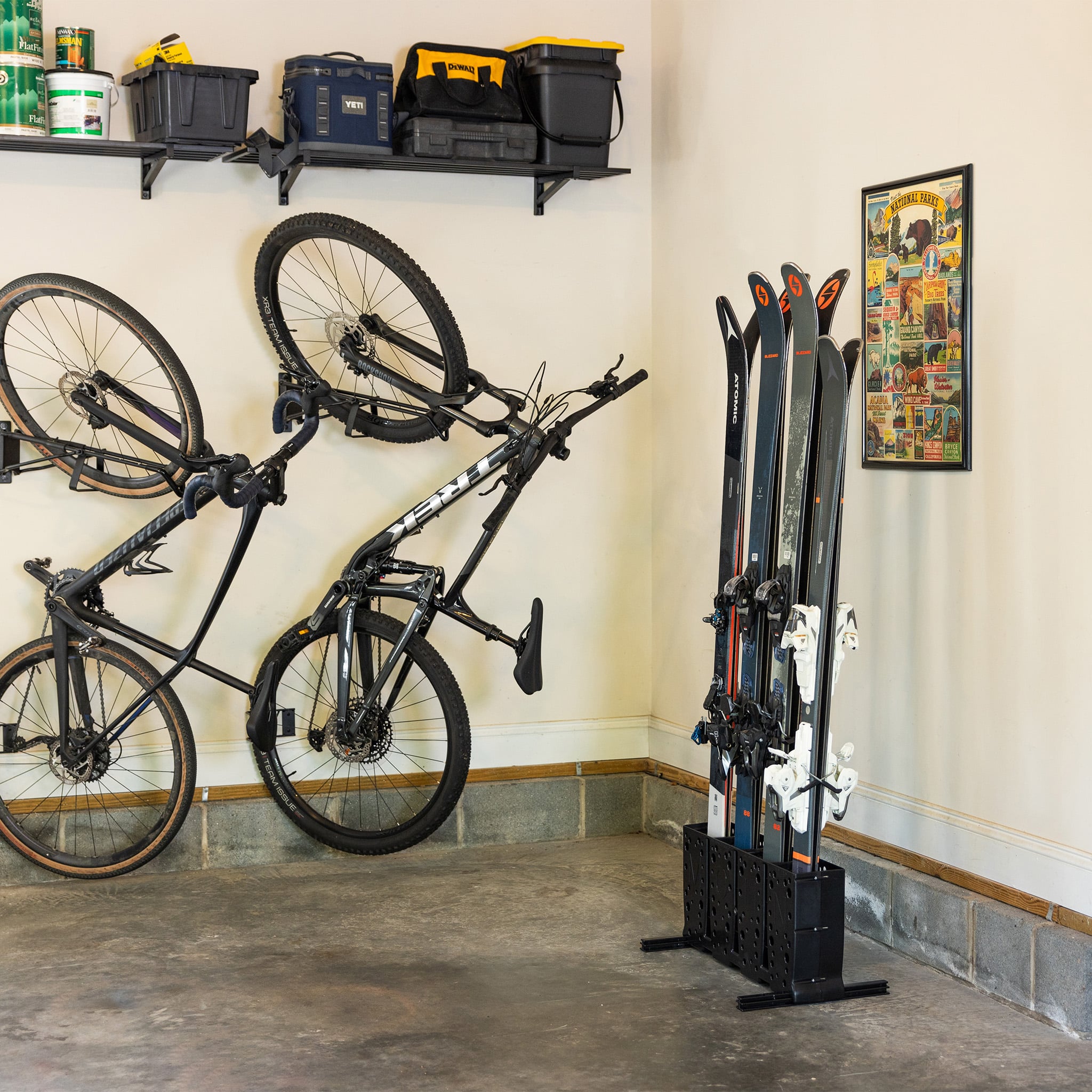 Telluride Ski Storage Rack | Holds 4 Pairs of Skis | Backcountry Sportsman