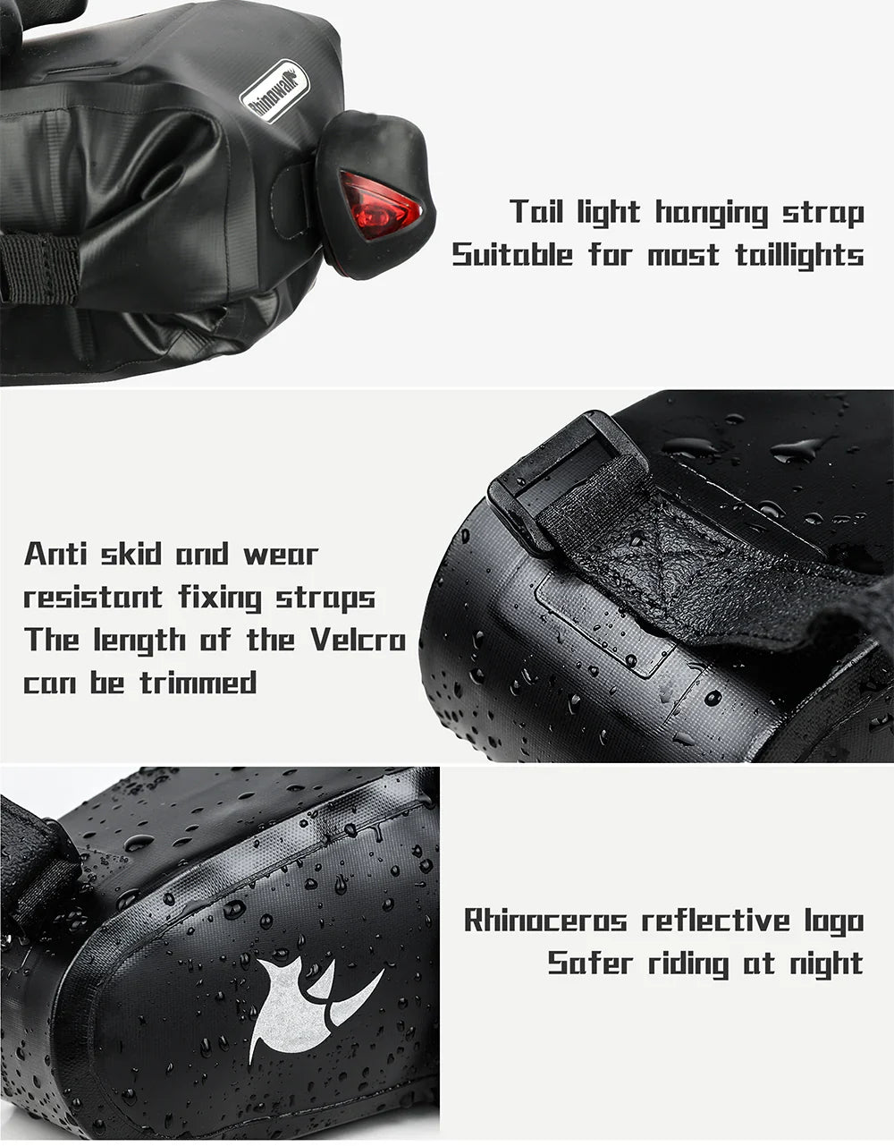 Rhinowalk Waterproof Bike Saddle Seat Bag 2.5L/4L-TF551-TF552 | Backcountry Sportsman