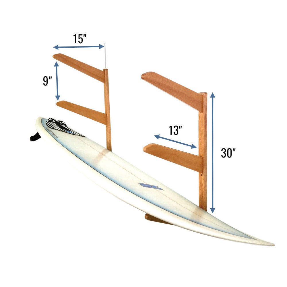 TidyTimber Surfboard Storage Wood Rack | Holds 3 Surfboards | Backcountry Sportsman