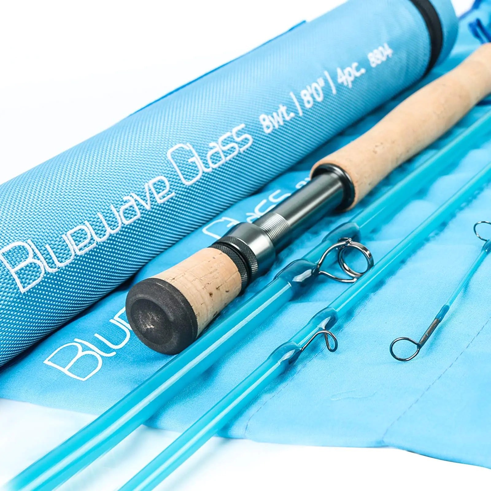 M MAXIMUMCATCH Maxcatch Fiberglass Fly Fishing Rod: 3wt/ 5wt/ 6wt/8wt in BlueOrange Purple or Transparent (Bluewave Saltwater 8wt 8 4pcs) | Backcountry Sportsman