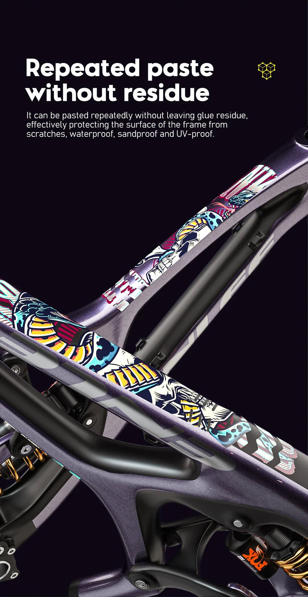 ENLEE TPU Bicycle Frame Protector Anti-Scratch Bicycle Protection Film Bike Protector Thick Sticker Strong Upgraded Material | Backcountry Sportsman