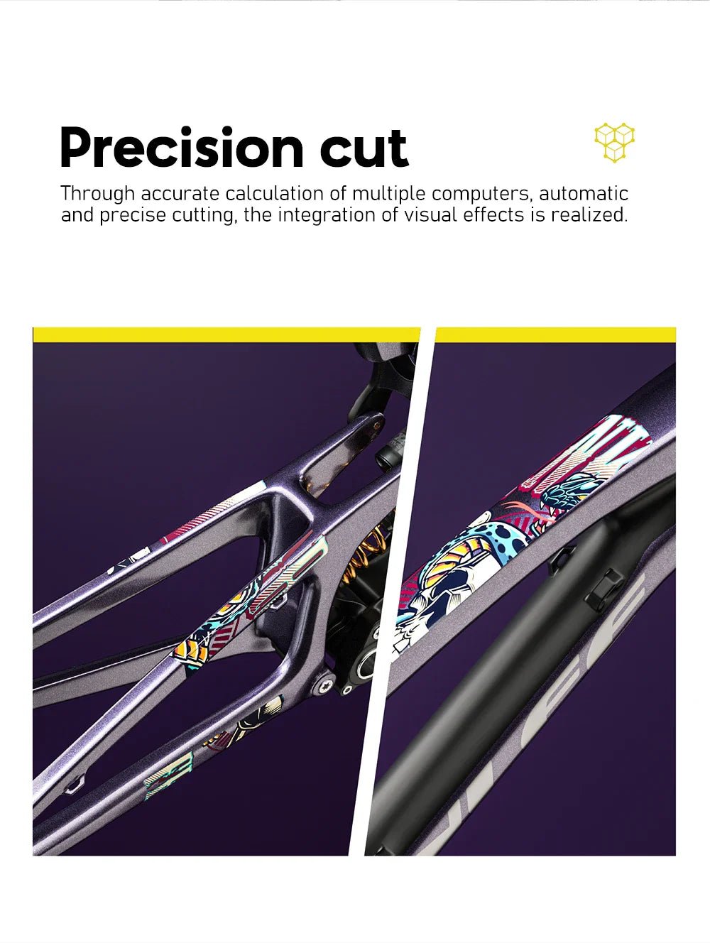 ENLEE TPU Bicycle Frame Protector Anti-Scratch Bicycle Protection Film Bike Protector Thick Sticker Strong Upgraded Material | Backcountry Sportsman